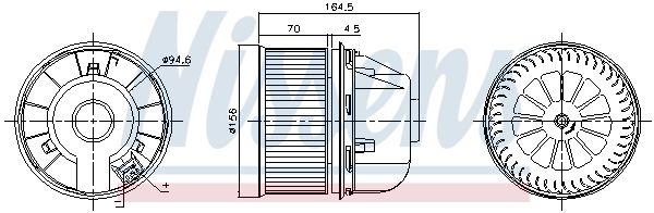 NISSENS 87313 Interior Blower