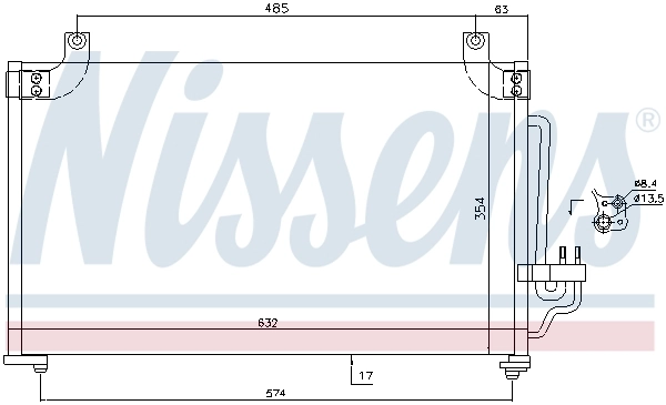 NISSENS 940644 Condenser, air conditioning