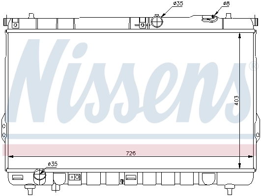 Radiator, engine cooling 67031