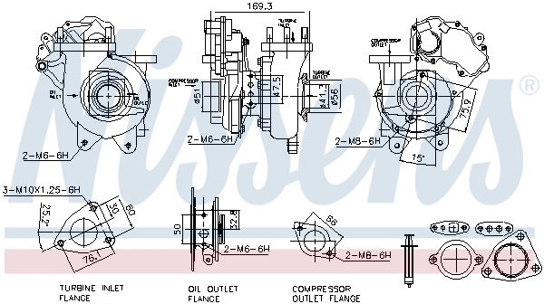 NISSENS 93469 Charger, charging (supercharged/turbocharged)
