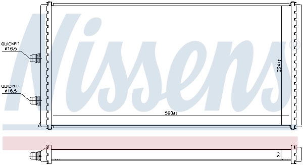Radiator, engine cooling 606517