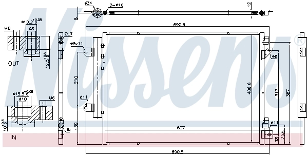 Condenser, air conditioning ** FIRST FIT ** 940676