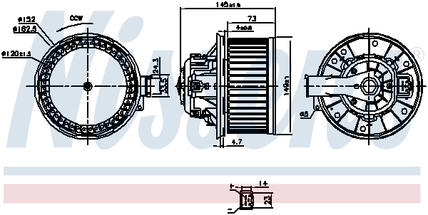 NISSENS 87494 Interior Blower