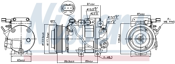 Compressor, air conditioning ** FIRST FIT ** 89305
