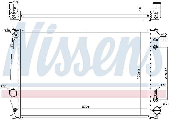 NISSENS 646928 Radiator, engine cooling