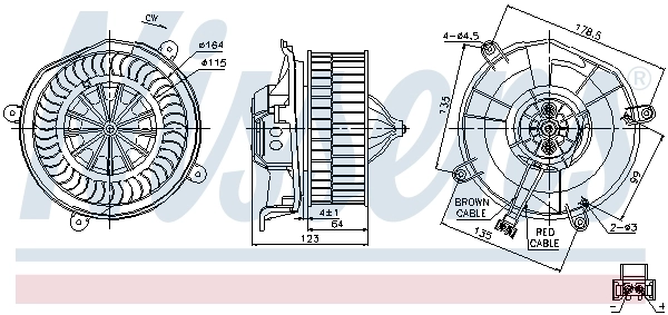 NISSENS 87104 Interior Blower