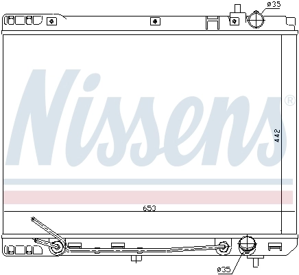 NISSENS 66671 Radiator, engine cooling