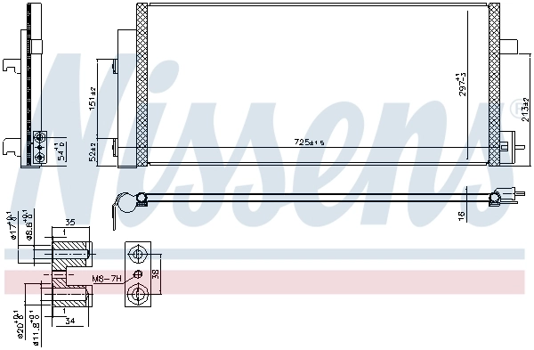 NISSENS 941086 Condenser, air conditioning