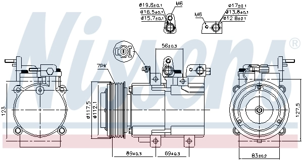 NISSENS 890395 Compressor, air conditioning