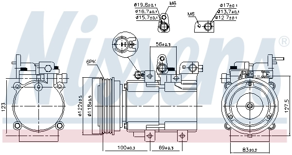 Compressor, air conditioning ** FIRST FIT ** 890130