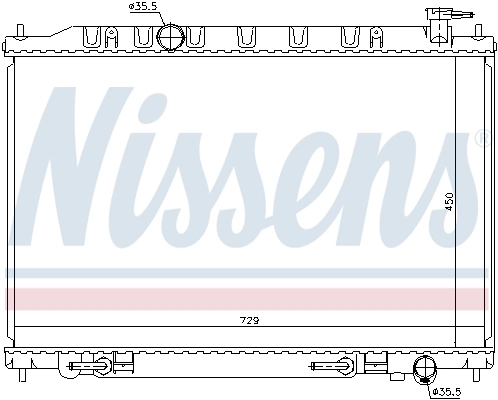 NISSENS 68793 Radiator, engine cooling