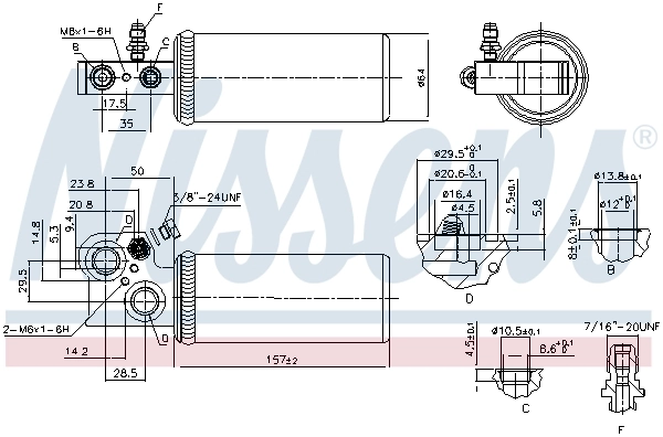NISSENS 95037 Dryer, air conditioning