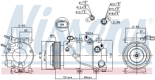Compressor, air conditioning ** FIRST FIT ** 890174