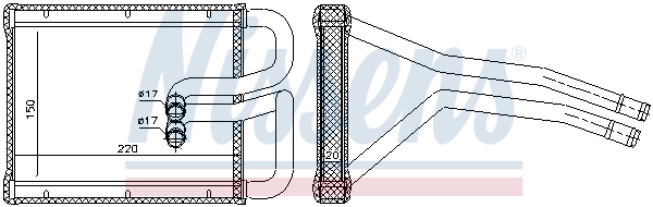 NISSENS 77642 Heat Exchanger, interior heating