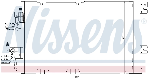 NISSENS 94807 Condenser, air conditioning