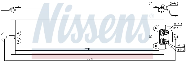 NISSENS 90617 Oil Cooler, automatic transmission