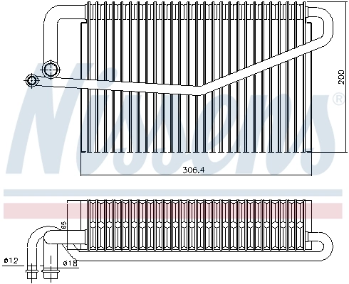 NISSENS 92346 Evaporator, air conditioning