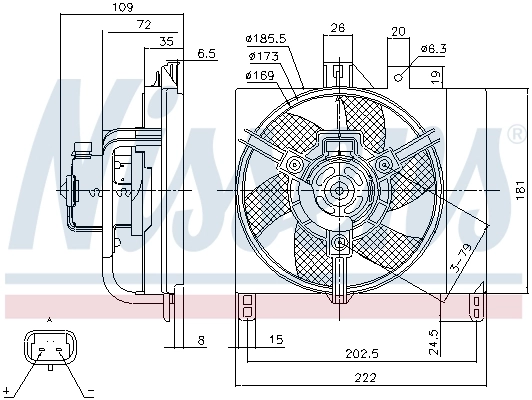 Fan, engine cooling 85765