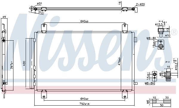 NISSENS 940854 Condenser, air conditioning