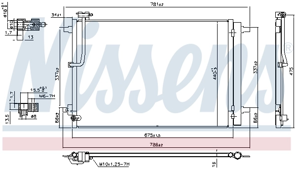 Condenser, air conditioning ** FIRST FIT ** 941077