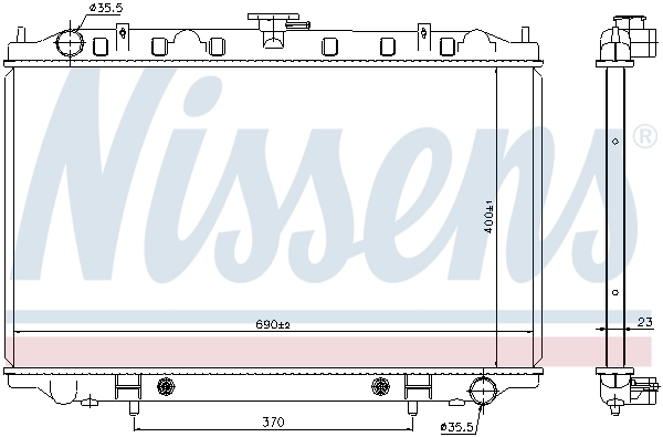 NISSENS 67352 Radiator, engine cooling