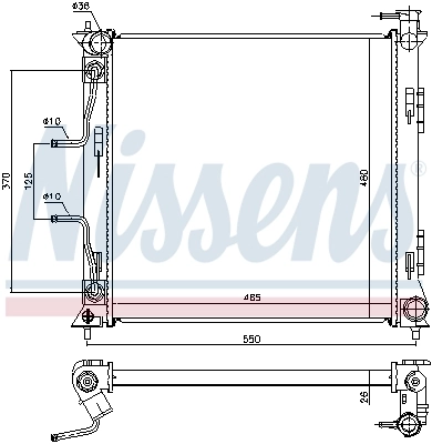 NISSENS 675057 Radiator, engine cooling