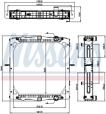 NISSENS 606776 Radiator, engine cooling