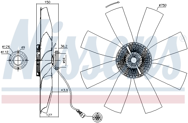 Clutch, radiator fan 86027
