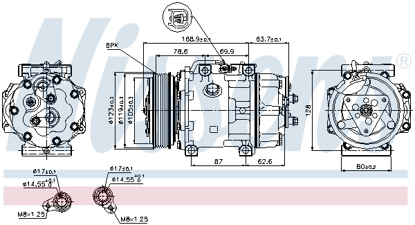 Compressor, air conditioning ** FIRST FIT ** 89143