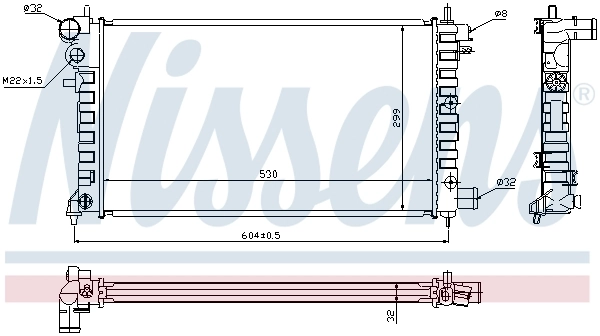 NISSENS 63576A Radiator, engine cooling