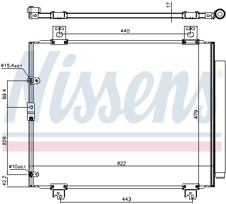 NISSENS 940625 Condenser, air conditioning