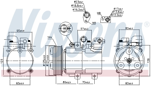 Compressor, air conditioning ** FIRST FIT ** 890136