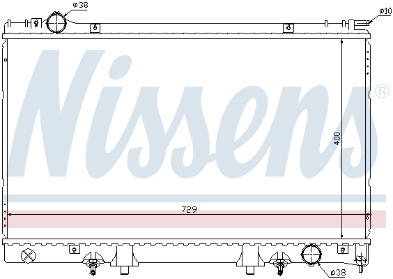 NISSENS 645951 Radiator, engine cooling