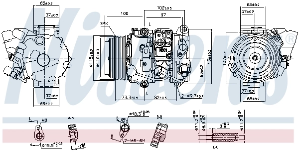 NISSENS 890142 Compressor, air conditioning