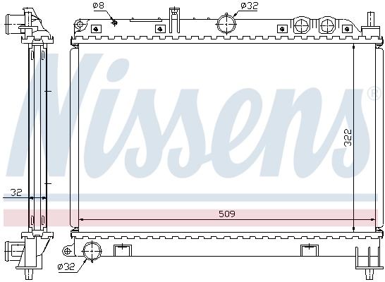 NISSENS 64210A Radiator, engine cooling