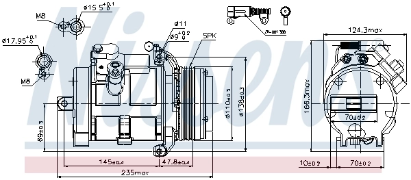 Compressor, air conditioning ** FIRST FIT ** 89077