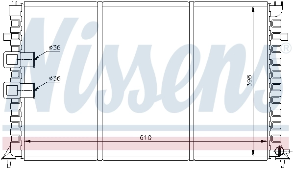NISSENS 61345 Radiator, engine cooling