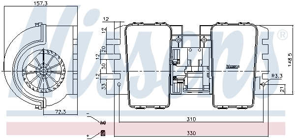 NISSENS 87752 Interior Blower