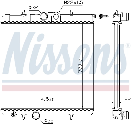 Radiator, pendingin mesin ** FIRST FIT ** 63708A