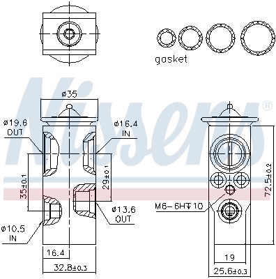 Expansion Valve, air conditioning ** FIRST FIT ** 999369