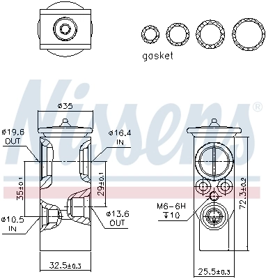 Expansion Valve, air conditioning ** FIRST FIT ** 999396