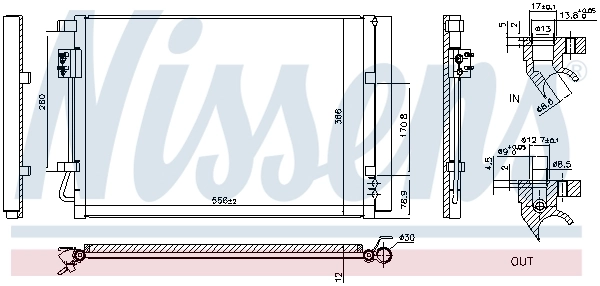 NISSENS 940633 Condenser, air conditioning