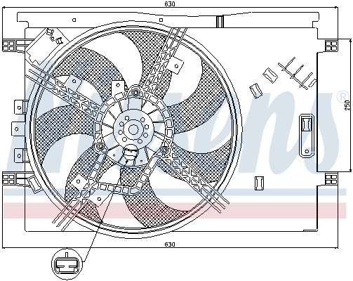 Fan, engine cooling 85563