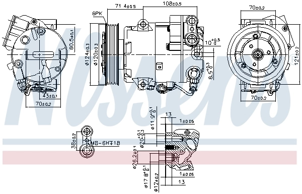 Compressor, air conditioning ** FIRST FIT ** 89425