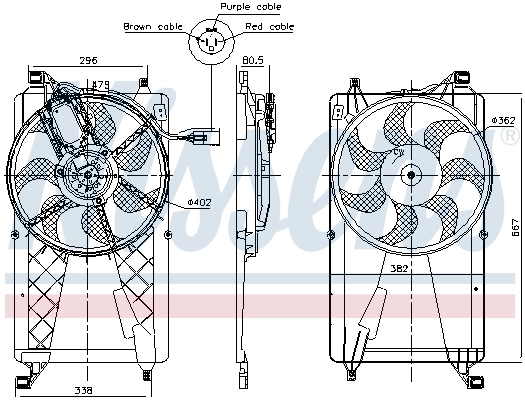 Fan, engine cooling 85772
