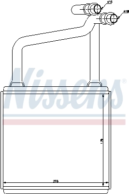 NISSENS 72031 Heat Exchanger, interior heating