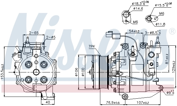 Compressor, air conditioning ** FIRST FIT ** 89246