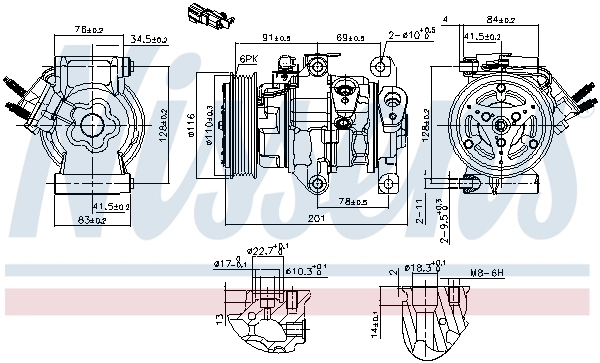 Compressor, air conditioning ** FIRST FIT ** 891007
