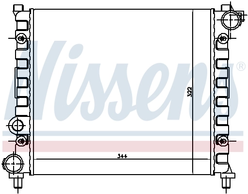 NISSENS 64003 Radiator, engine cooling