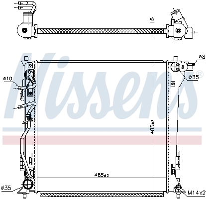 NISSENS 606099 Radiator, engine cooling